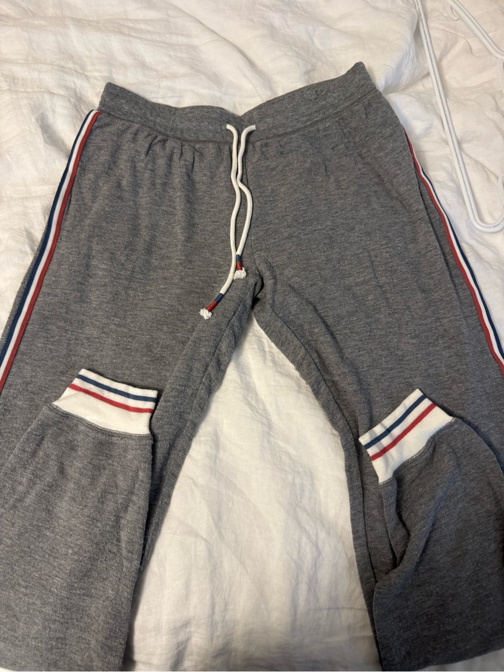 PJ Salvage Jogger Sweatpants with Red & Blue Stripe Trim